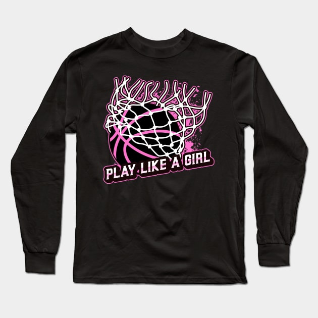 Play like a girl Long Sleeve T-Shirt by nasia9toska